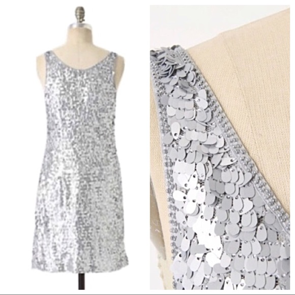 Ruffian Mise En Scene Dresses & Skirts - MISE EN SCENE SWING SILVER CLOUD DRESS SEQUINED
